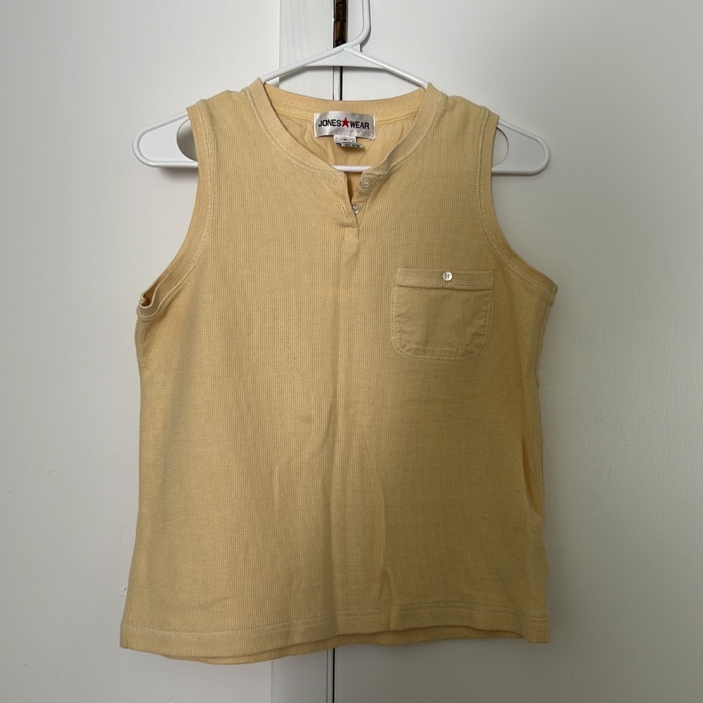 Vintage 90s Waffle Cotton Muscle Tank